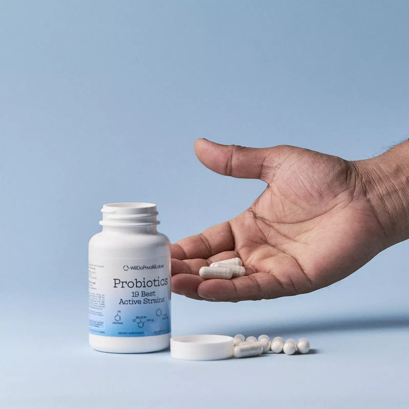 We Do Private Label – Großhandel Nahrungsergänzungsmittel/Vitamin zum Einnehmen – Probiotika-Kapseln [ohne Etikett]4