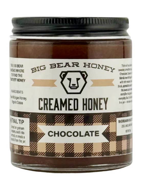 Miel Crémeux au Chocolat - 8oz pour la vente par Big Bear Honey