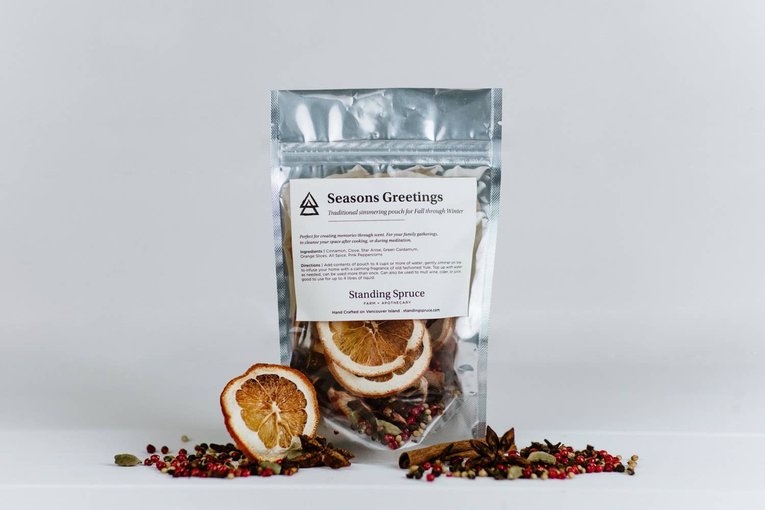 Standing Spruce - Wholesale Mulling Spice - Seasons Greetings Simmer & Mulling Spice