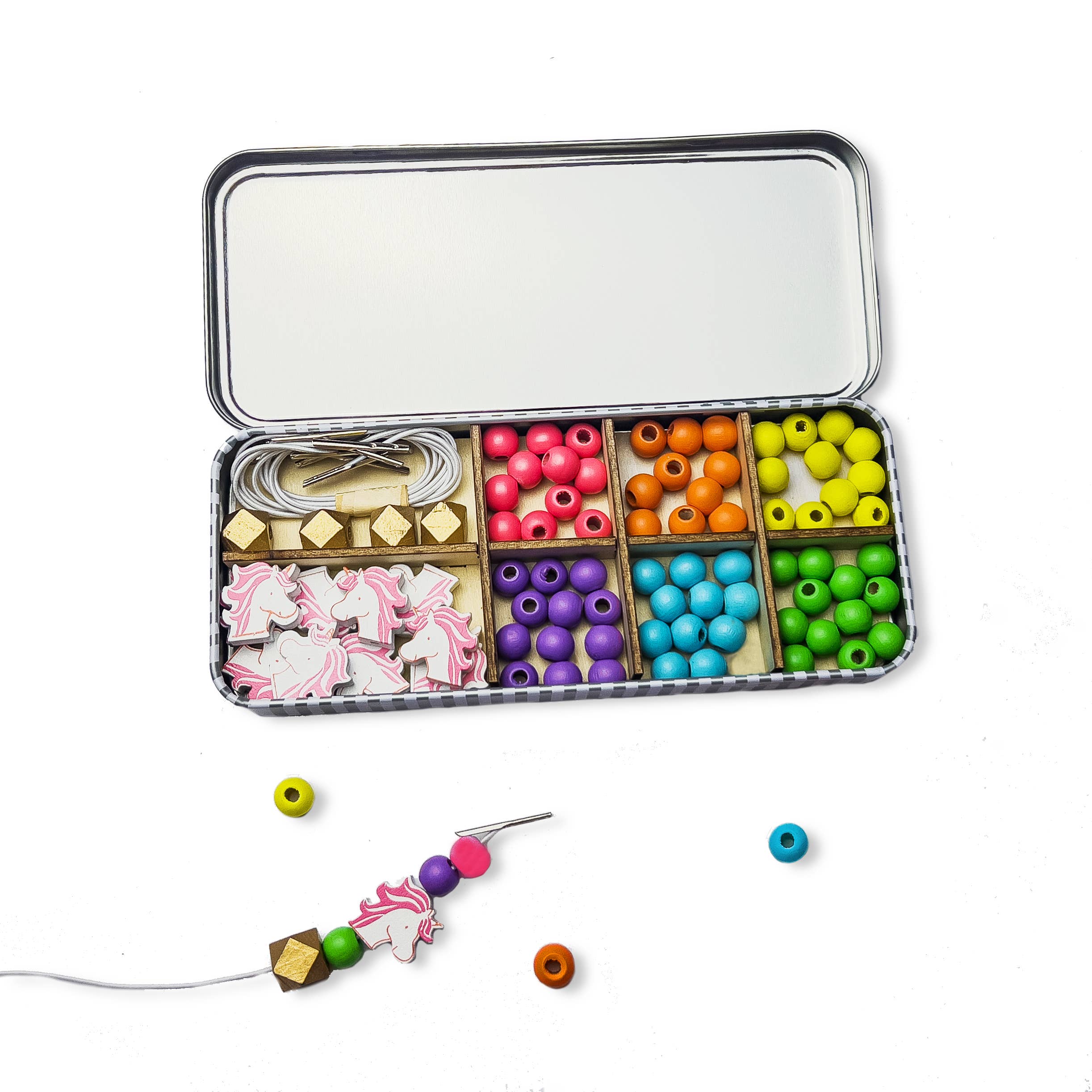 Cotton Twist (USA DUTIES PAID) - Vente Kit de fabrication de bijoux – enfant - Kit de perles avec bracelet en forme de licorne8