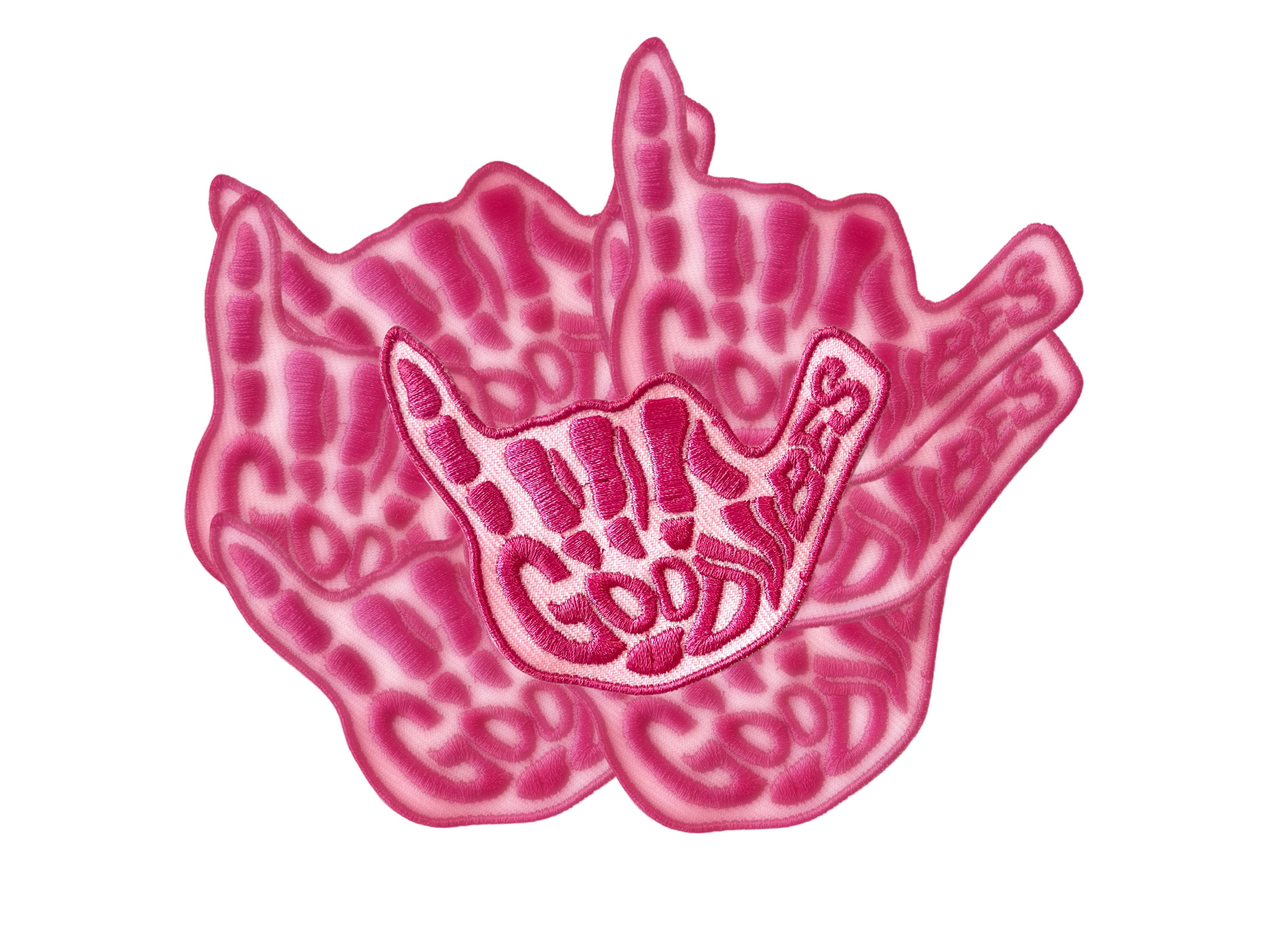 Fit Stitch Gear – Emblema por atacado – Patch de mão de esqueleto de boas vibrações5