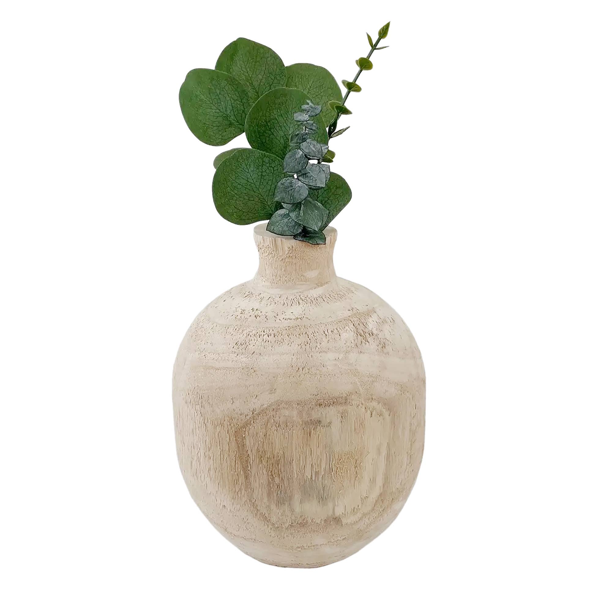 Andaluca - Wholesale Vase - Paulownia Wood Round Vase2