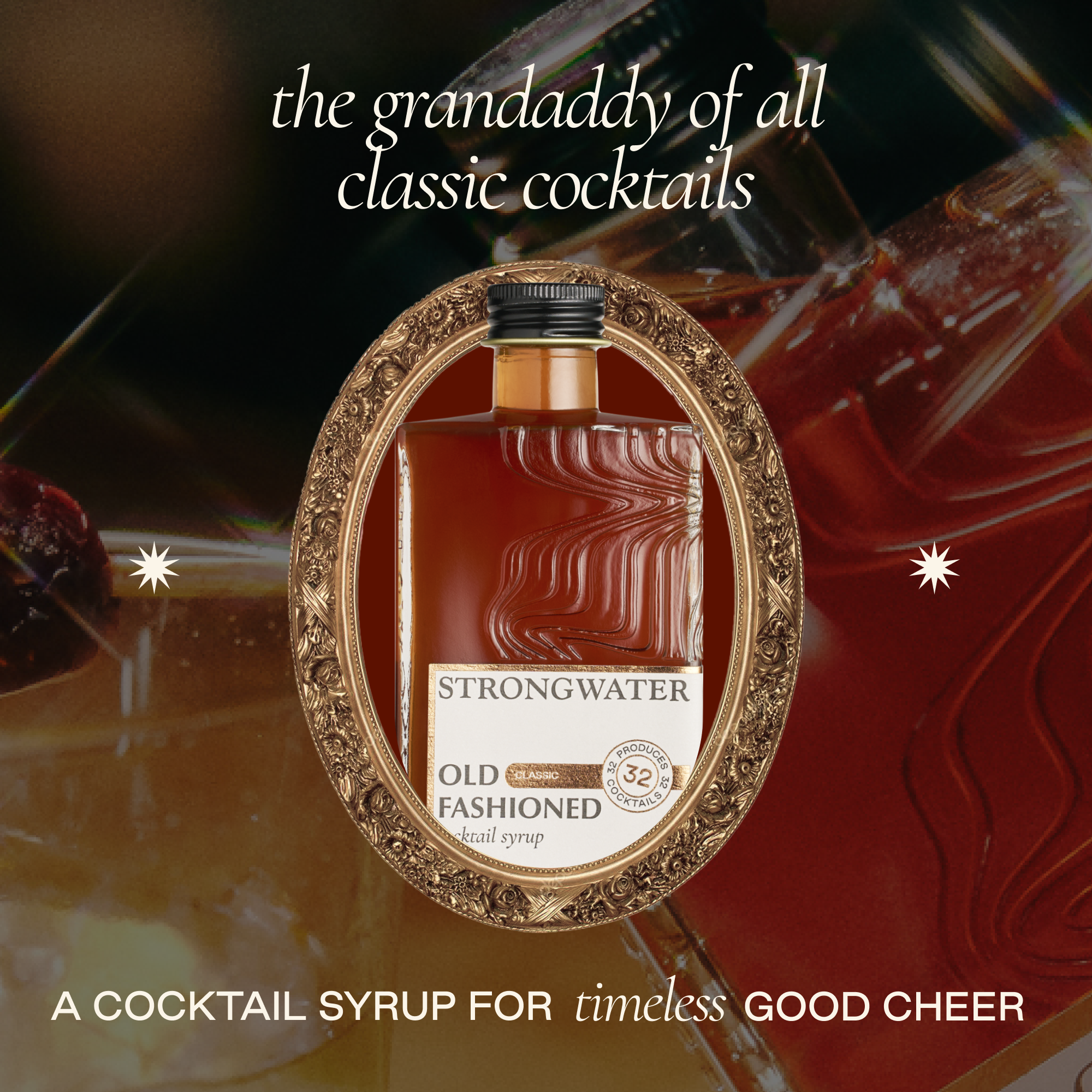 Strongwater - Vente Mélange/sirop pour cocktails - Sirop pour mixeur à cocktails à l'ancienne1