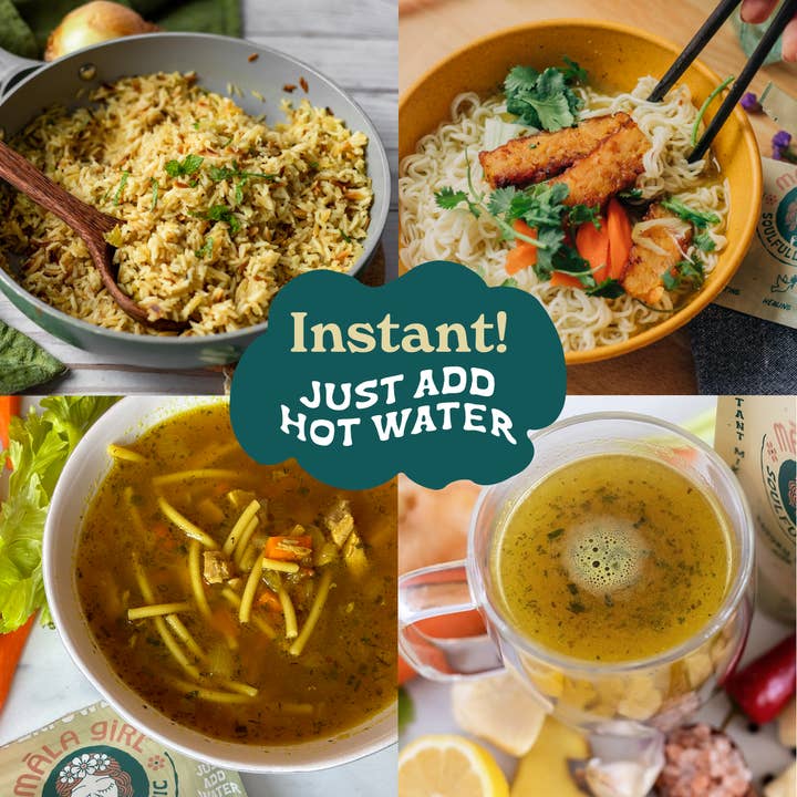 māla girl – Bebida saudável em pó por atacado – Pó instantâneo de caldo superalimento com limão, gengibre e cúrcuma4