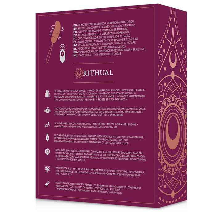 LOVERS - SHOP - Wholesale Sex Toy - Ritual Esha Rotary Vibration Remote Control Egg