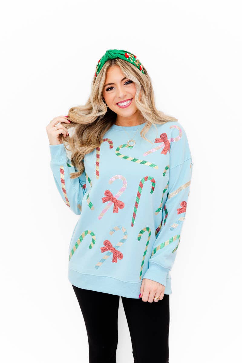 Whiskey Darling - Wholesale Sweatshirt - Women's - Merry Mint Sparkle Sweatshirt6