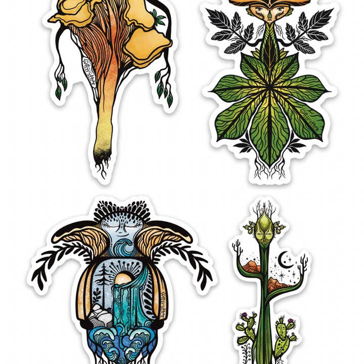 Wild Slice Designs - Wholesale Phone & Laptop Stickers - Cactus Spirit Rootling sticker1