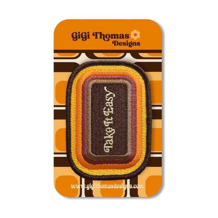 GiGi Thomas Designs - Wholesale Patch - Take It Easy Embroidered Patch1