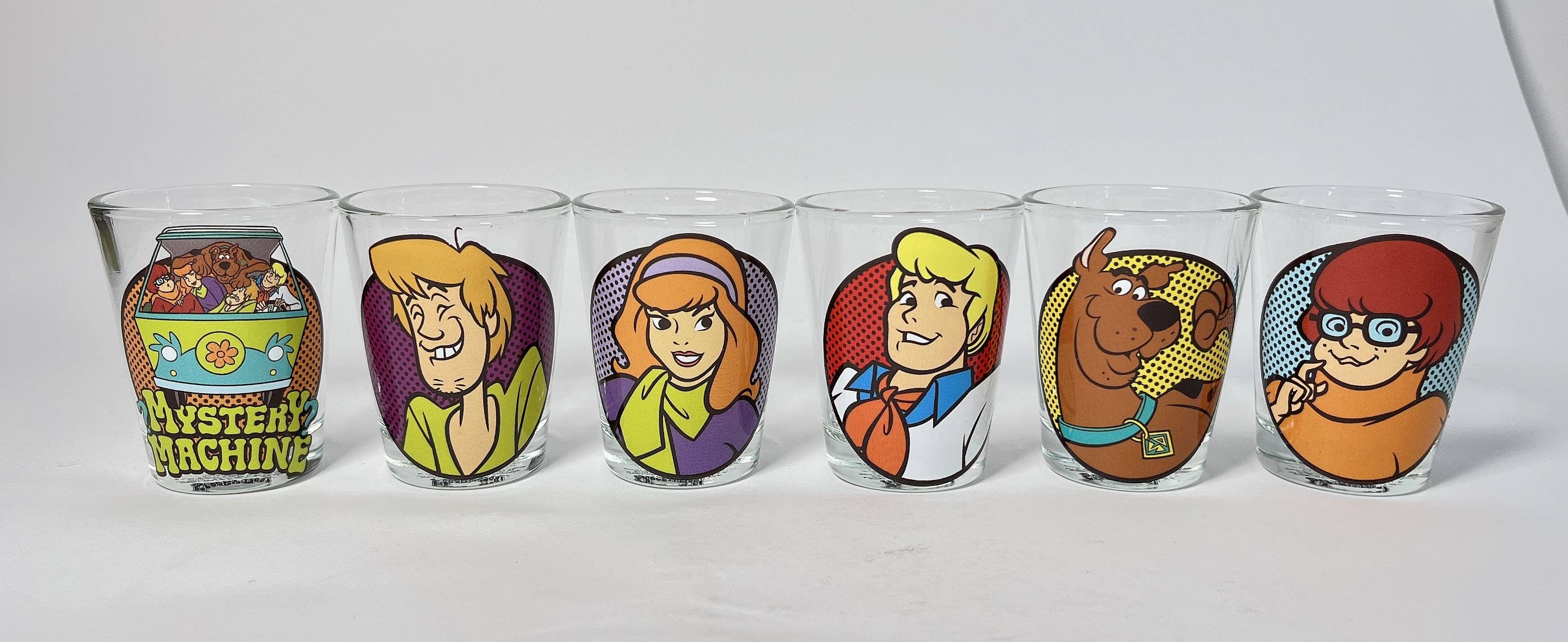 Silver Buffalo - Wholesale Drinking Glass/Cup - Scooby Doo 6pc 1.5oz Mini Glass Set1