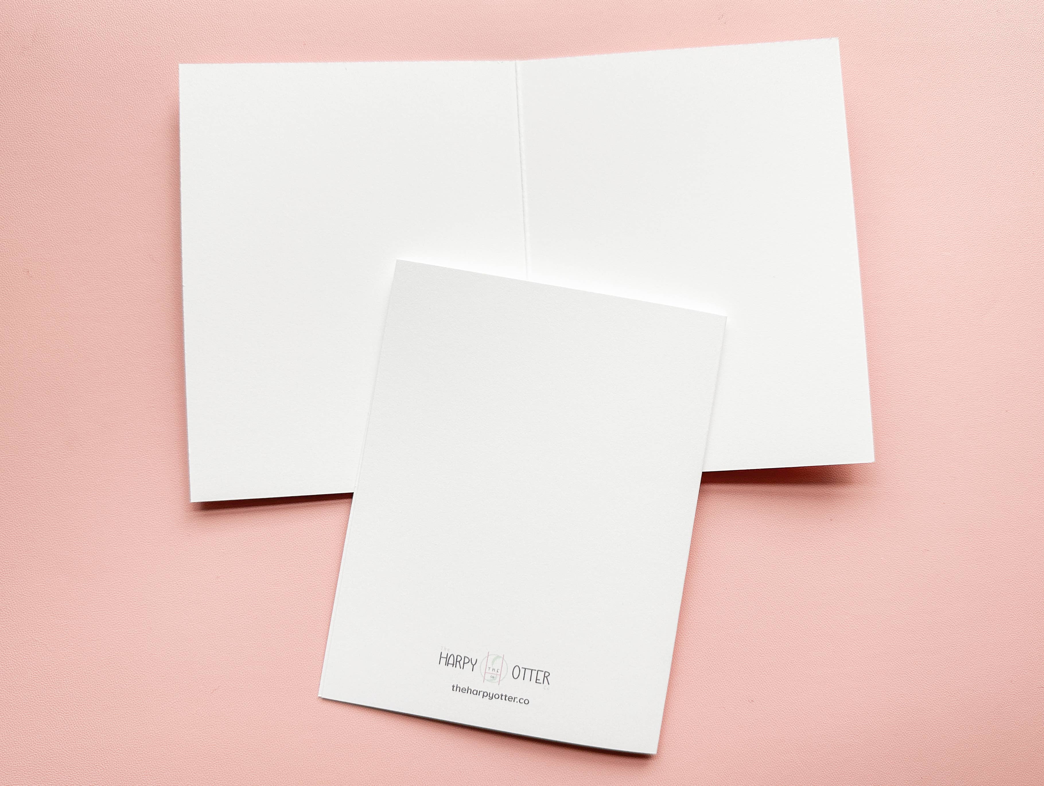 The Harpy Otter Co - Wholesale Stationery/Notecard Set - Gay Pride Floral Notecard3