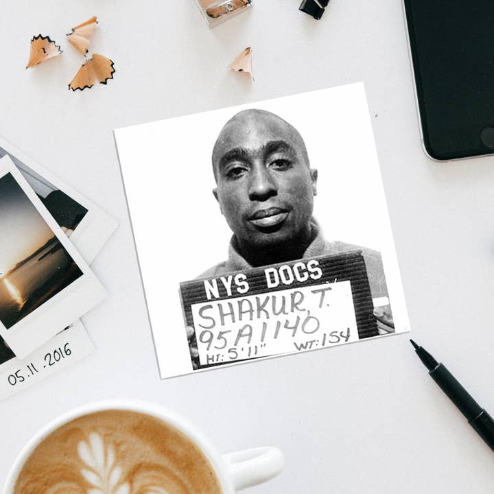 Lucky Mfg. Co. - Wholesale Coasters - Tupac Shakur Mugshot Coaster
