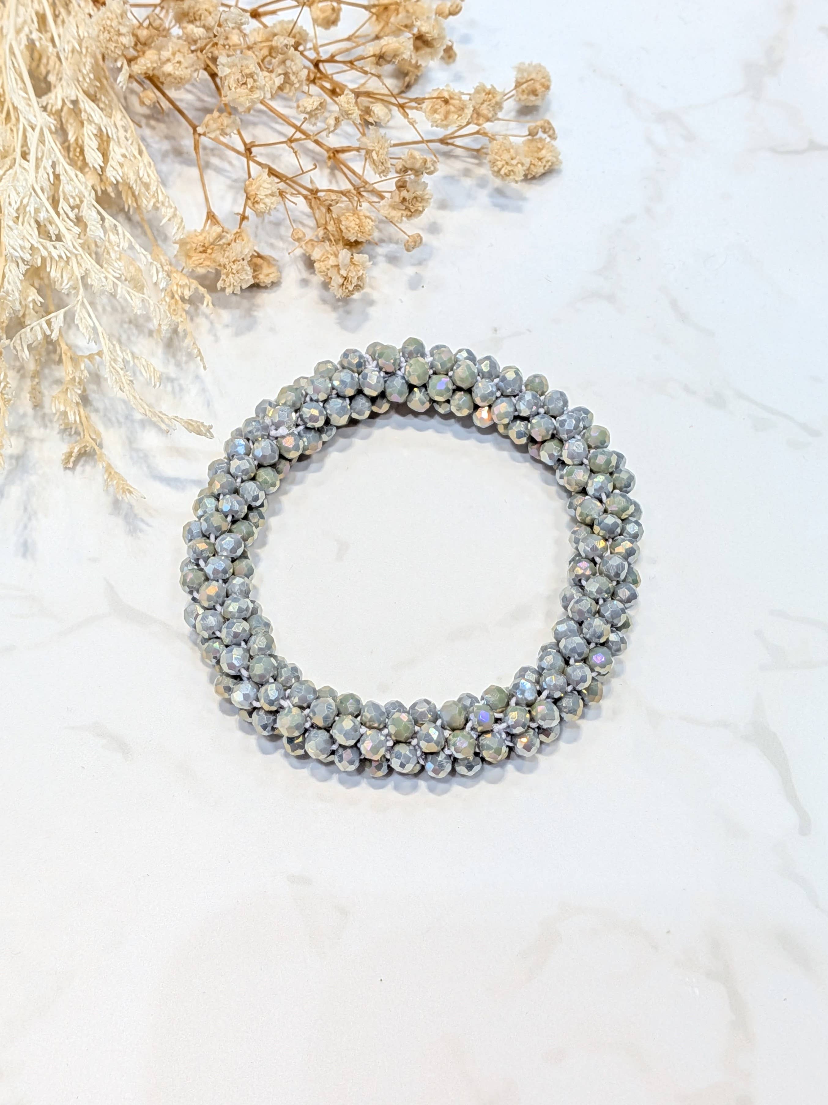 LOLO & YAYA - Wholesale Link & Chain Bracelet - White-tone crystal effect bracelet10