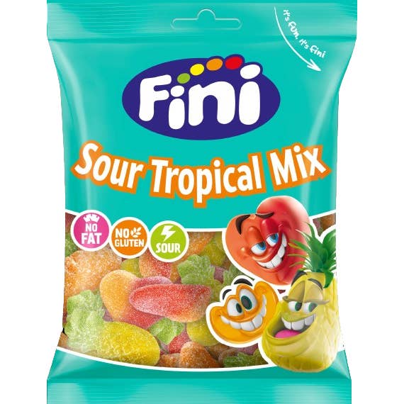 123bonbon - Vendita all'ingrosso Caramelle gommose - FINI TROPICAL MIX FIZZ 90G