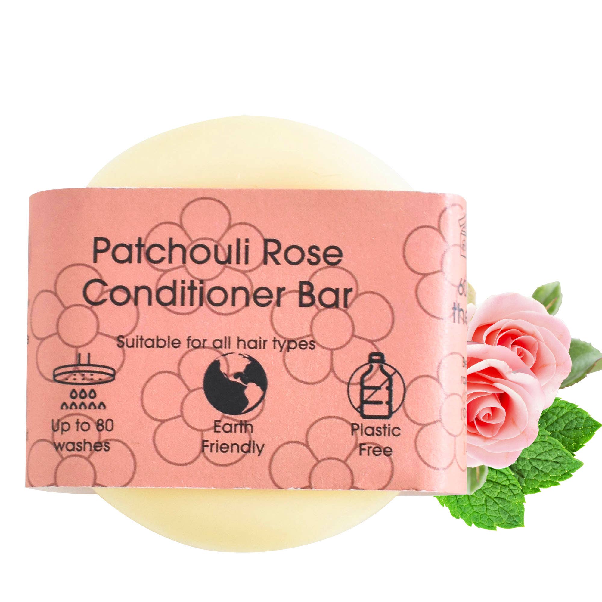 The Natural Spa Cosmetics - Wholesale Conditioner - Patchouli Rose Conditioner bars voor haar - Klitvrij0