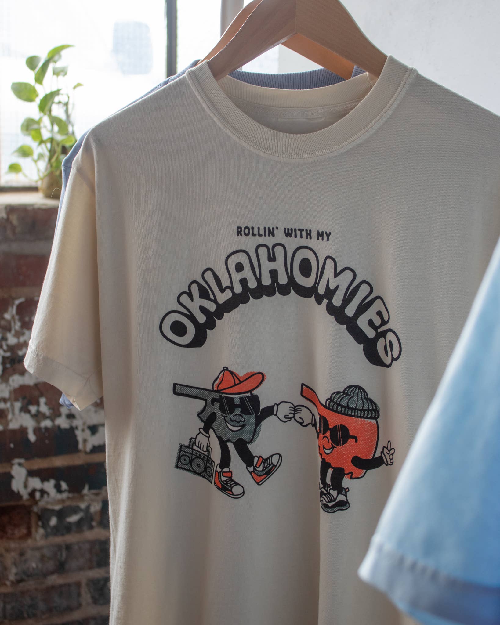 Soft Cream Oklahomies Tee for wholesale on Faire4