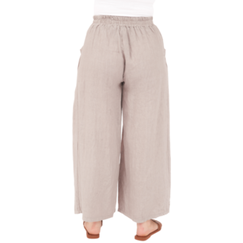 VeraMay - Wholesale Pants - Women's - 6723 Fango Vera May Italian Linen Pant 1