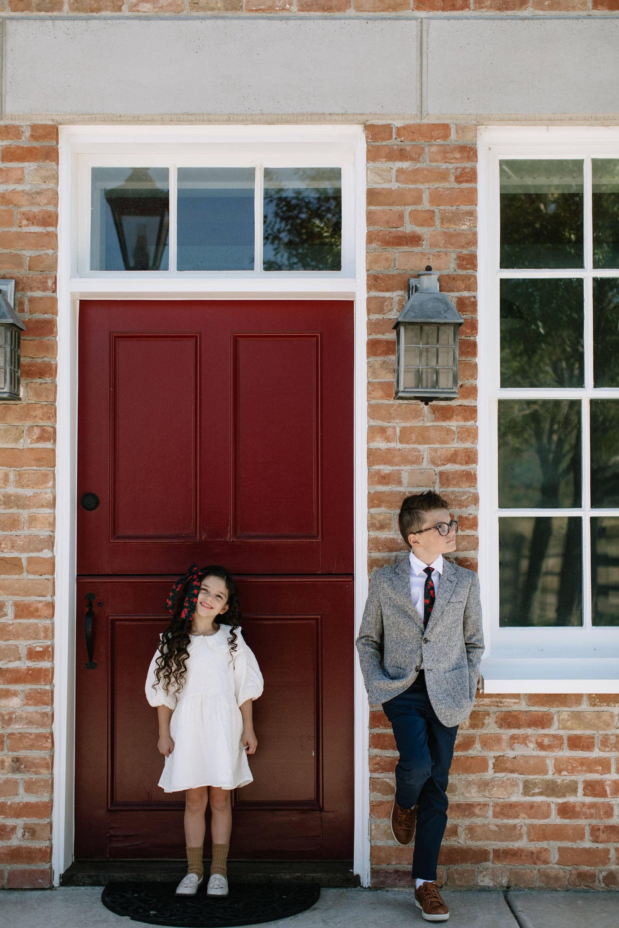 Boon Ties - Vente Cravate – enfant - Cravate Garçon Rouge à Motifs Floraux8