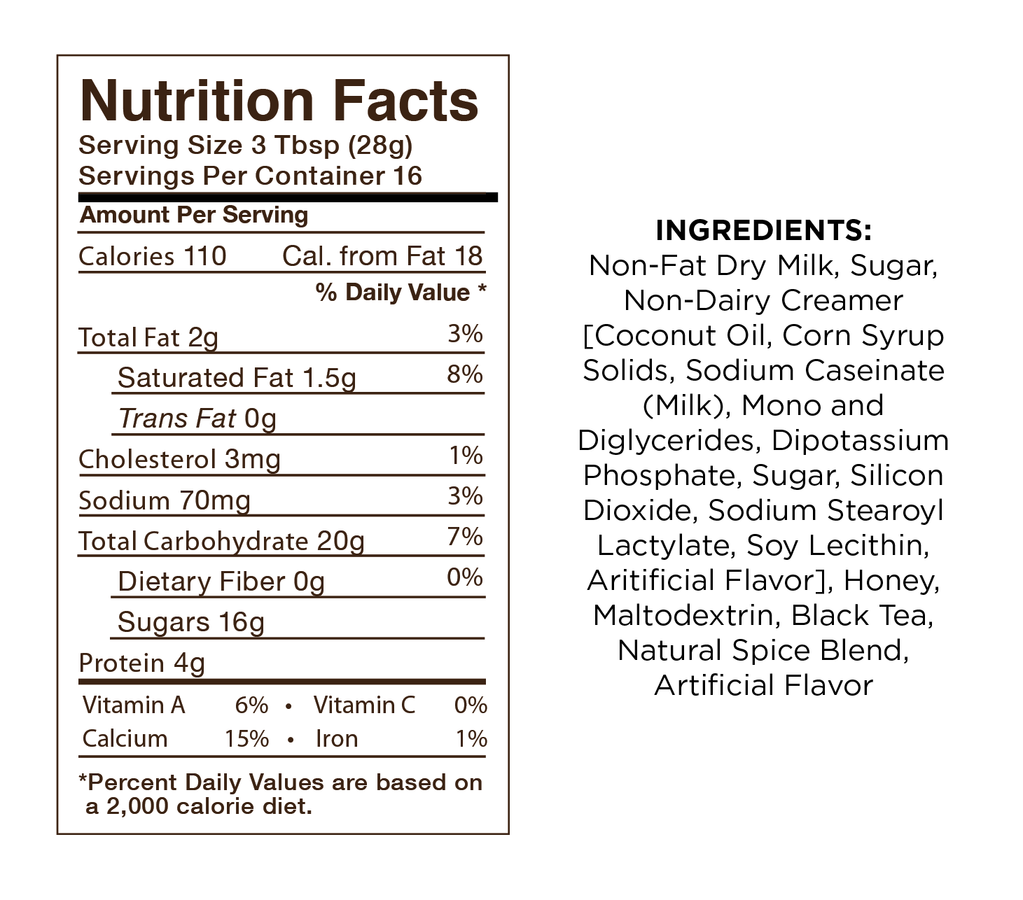 Fireside Coffee Co. - Wholesale Iced Tea - Vanilla Chai Tea 8oz Can2