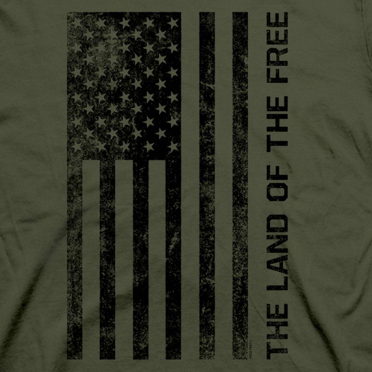 Vert Ville T-shirt Homme HOLD FAST Freedom Flag en vente sur Faire2
