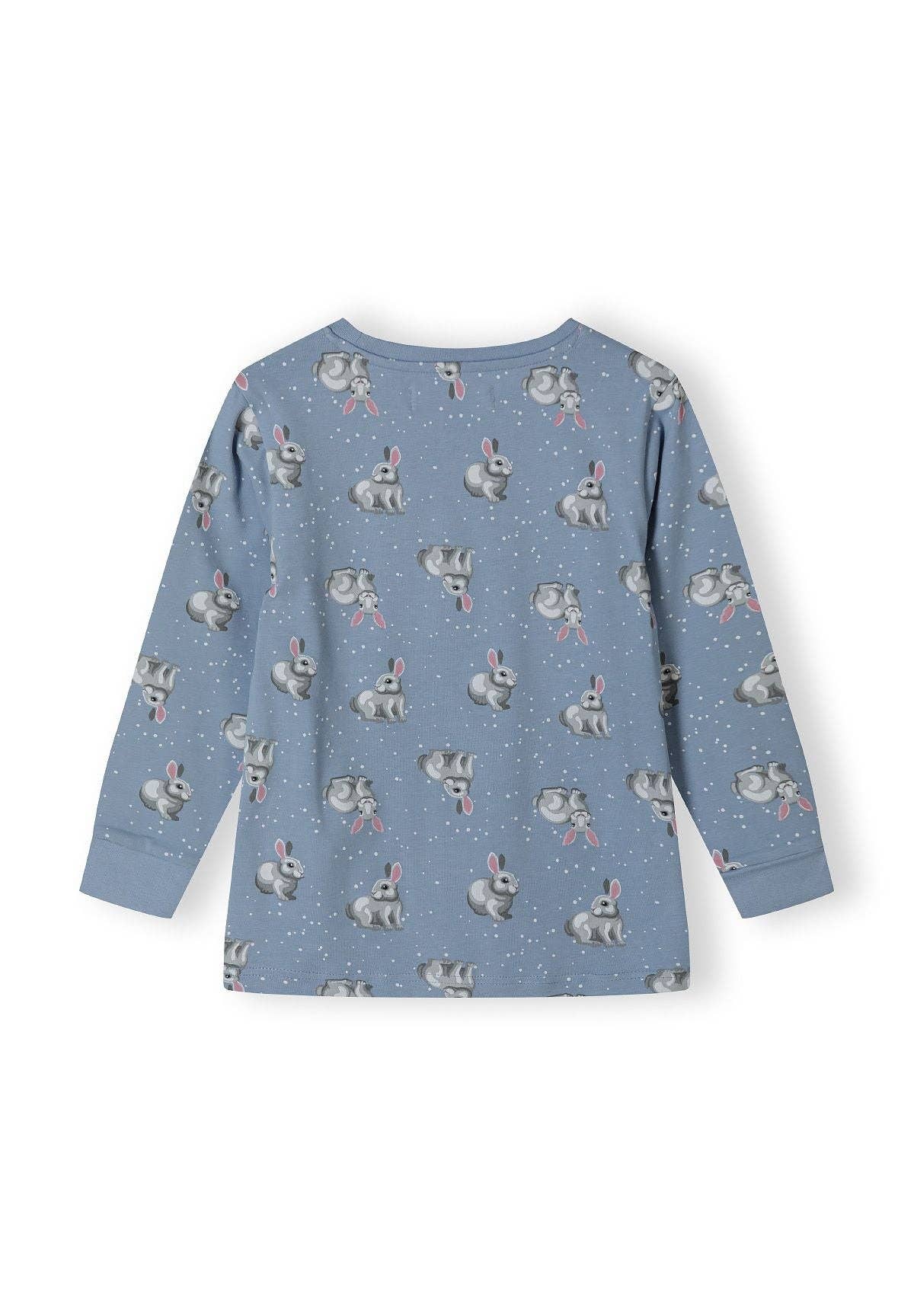 ljusblå Flickor 2-pack långärmade pyjamas med ribbade muddar ljusblå 9m-8y för wholesale på Faire14