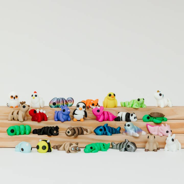Ruby’s dragons - Wholesale Fidget Toy - Kids - Tiny 3D Printed Pocket Animal Fidgets