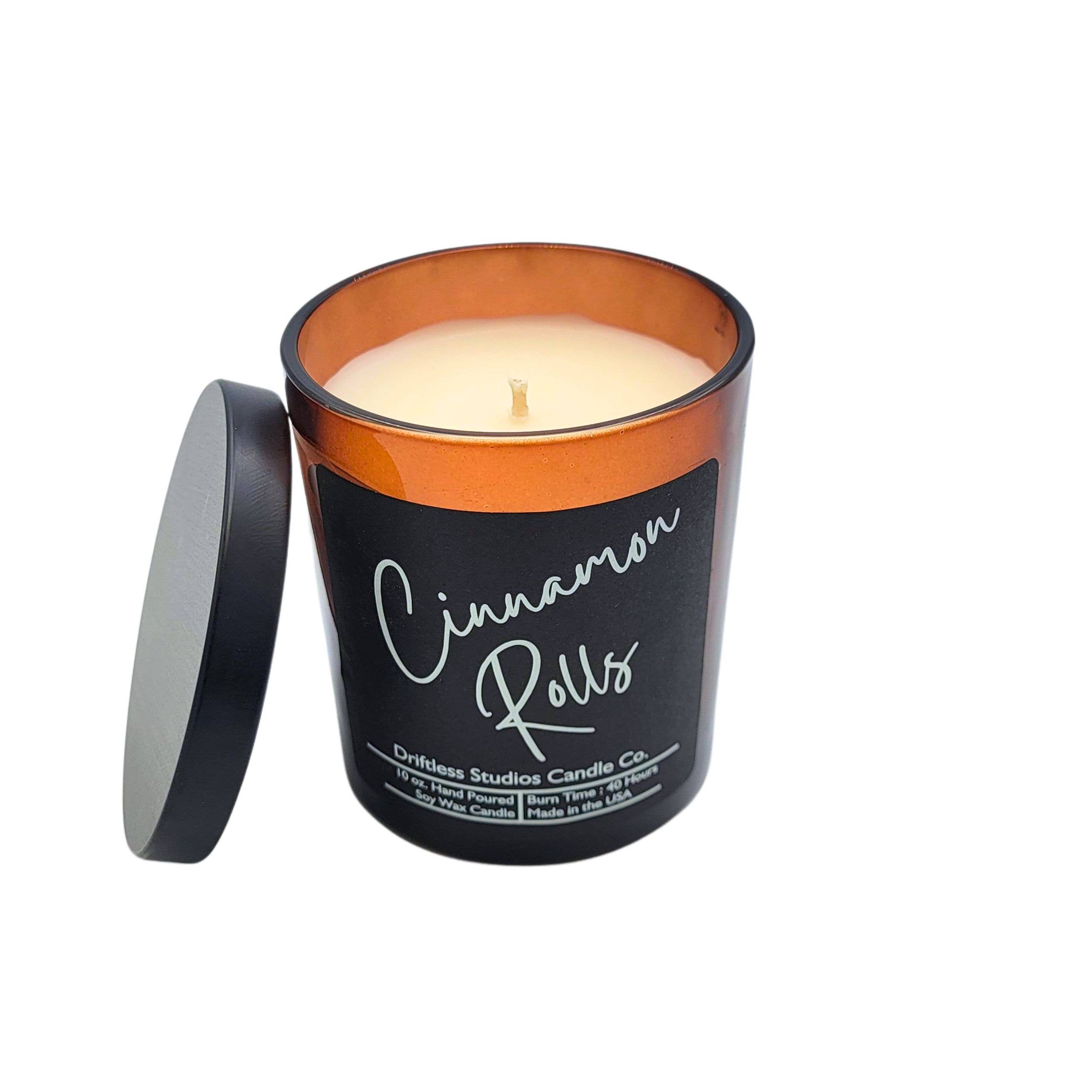 Driftless Studios - Wholesale Jar/Filled Candle - Cinnamon Rolls Soy Wax Candles - 10oz Candle With Lid2