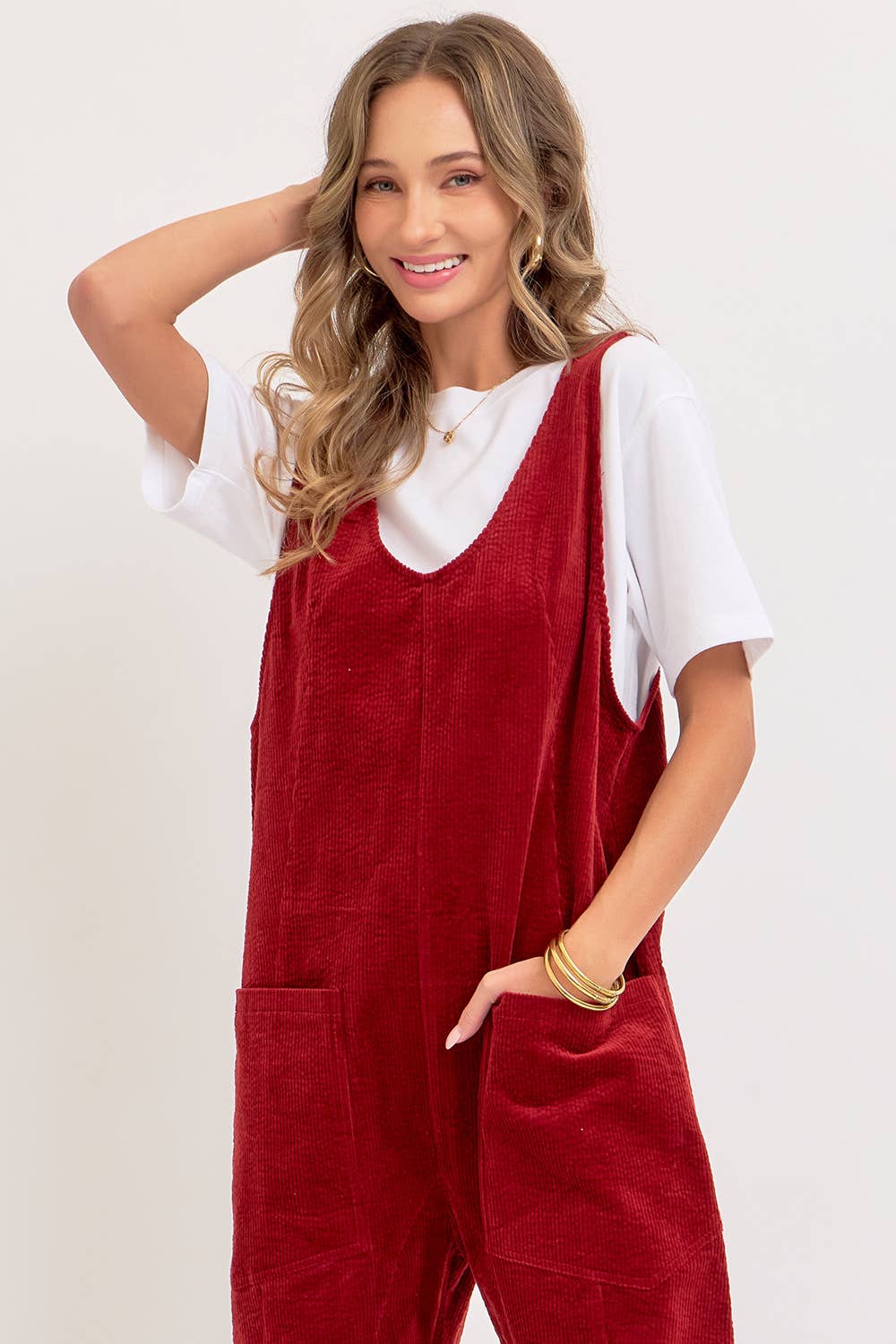 Sweet Lovely by Jen - Wholesale Overalls - Women's - PULL-ON-STYLE CORDUROY OVERALL JUMPSUIT19