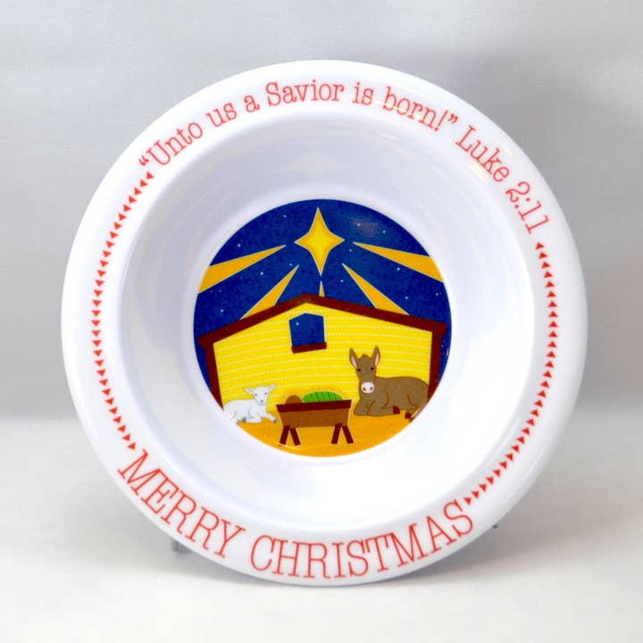 Christmas Manger Bowl for wholesale by Fruit-Full Kids