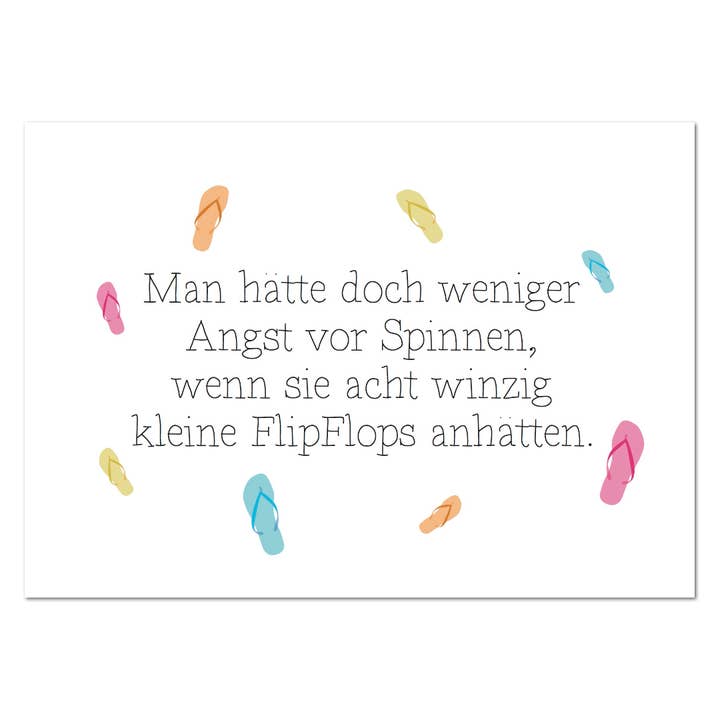 Postkarte "Spinnen" für den Großhandel von Rabenmütter Verlag UG