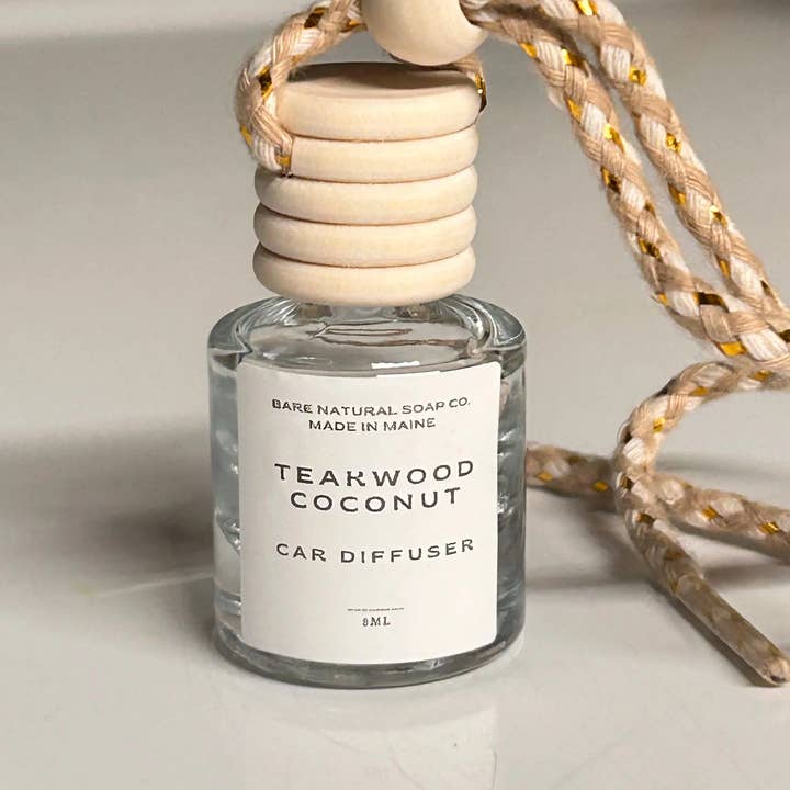 Bare Natural Soap Co – wholesale Car Freshener - Unisex – Bamboo Car Diffuser | Essential Oil Diffuser | Refillable