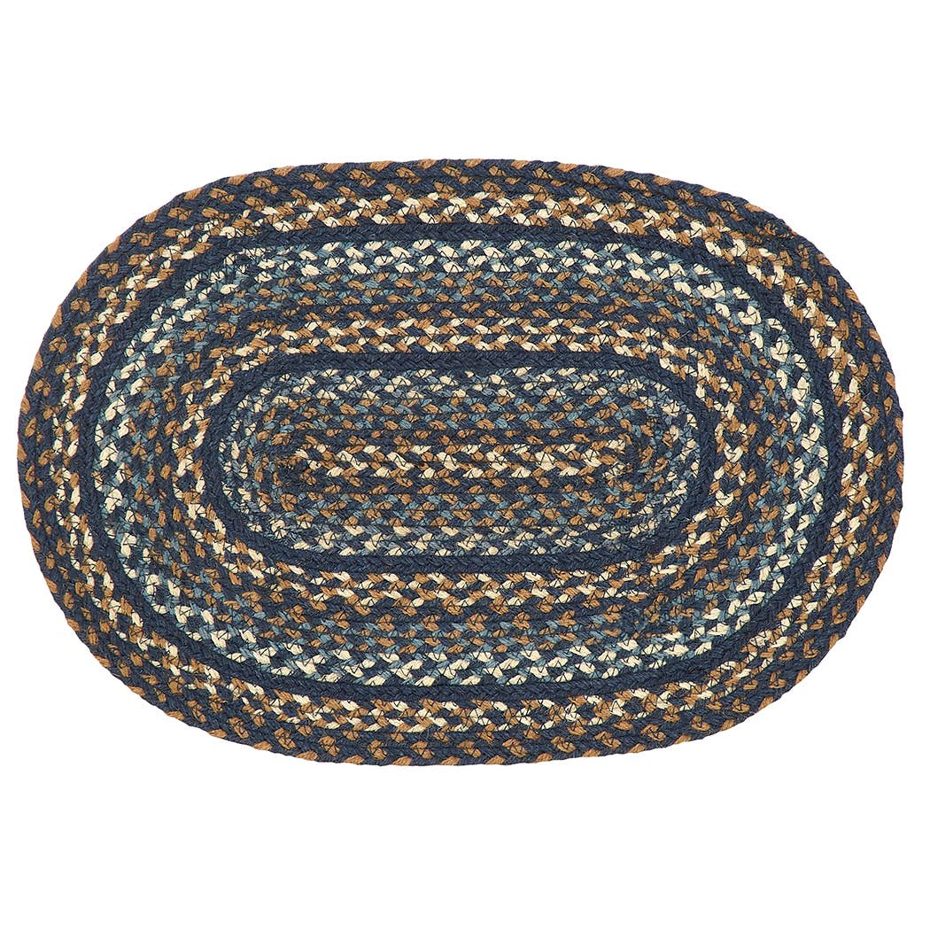 IHF HOME DECOR/IHF RUGS - Wholesale Area Rug - Denim Braided Jute Area Rug & Tabletop Collect BR-28710