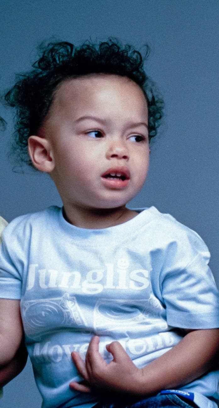 Aerosoul Limited - Wholesale Screen Printed T-Shirt - Baby - Baby Soul Junglist Movement (White / Pale Blue)1