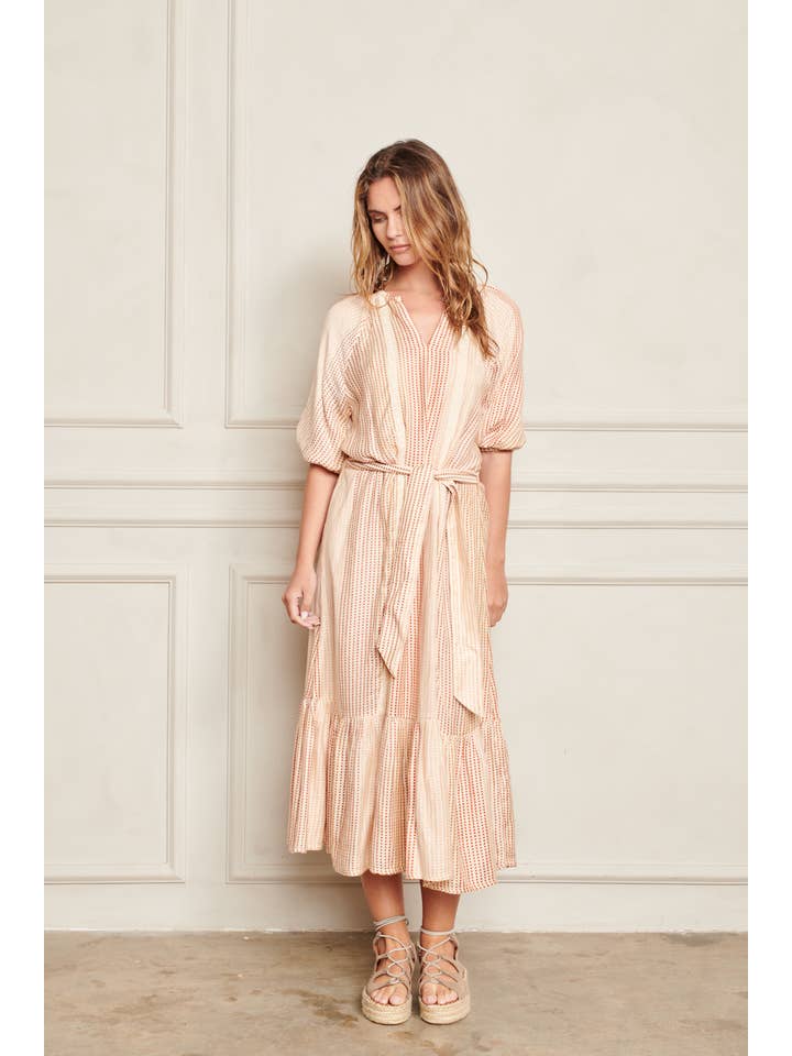 PASTEL SUNSET RACHEL DRESS for wholesale on Faire3