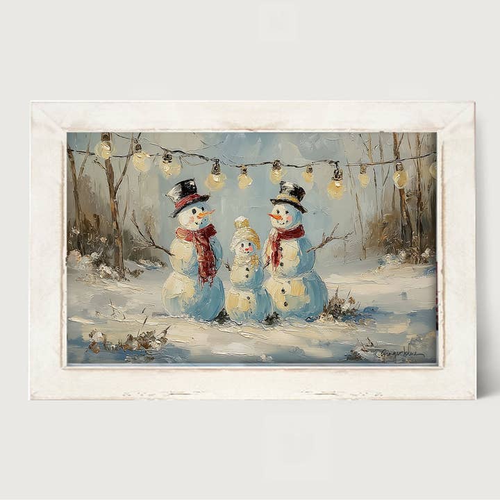Three Snowmen - Horizontal Frame for wholesale by ginger blue