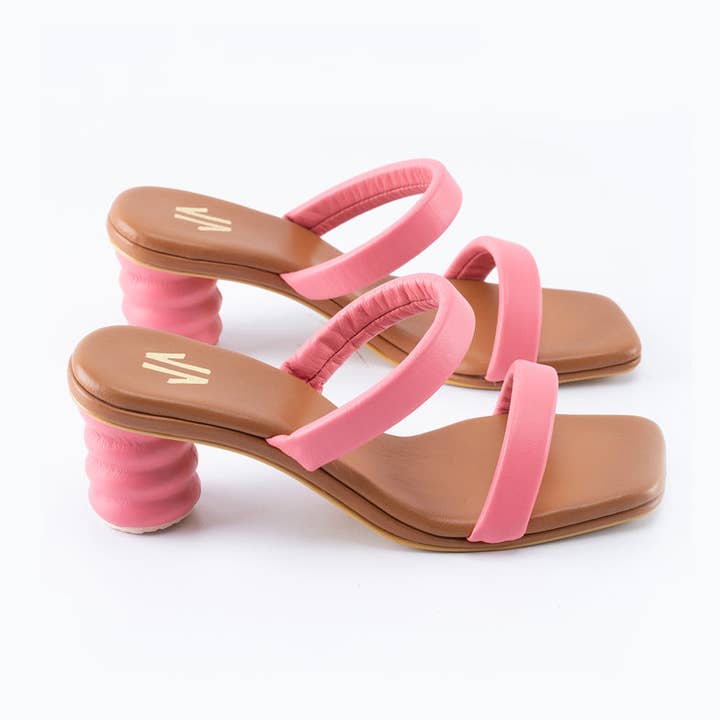 Silvia Cobos Lana Mittlerer Absatz Pink für den Großhandel von SILVIA COBOS