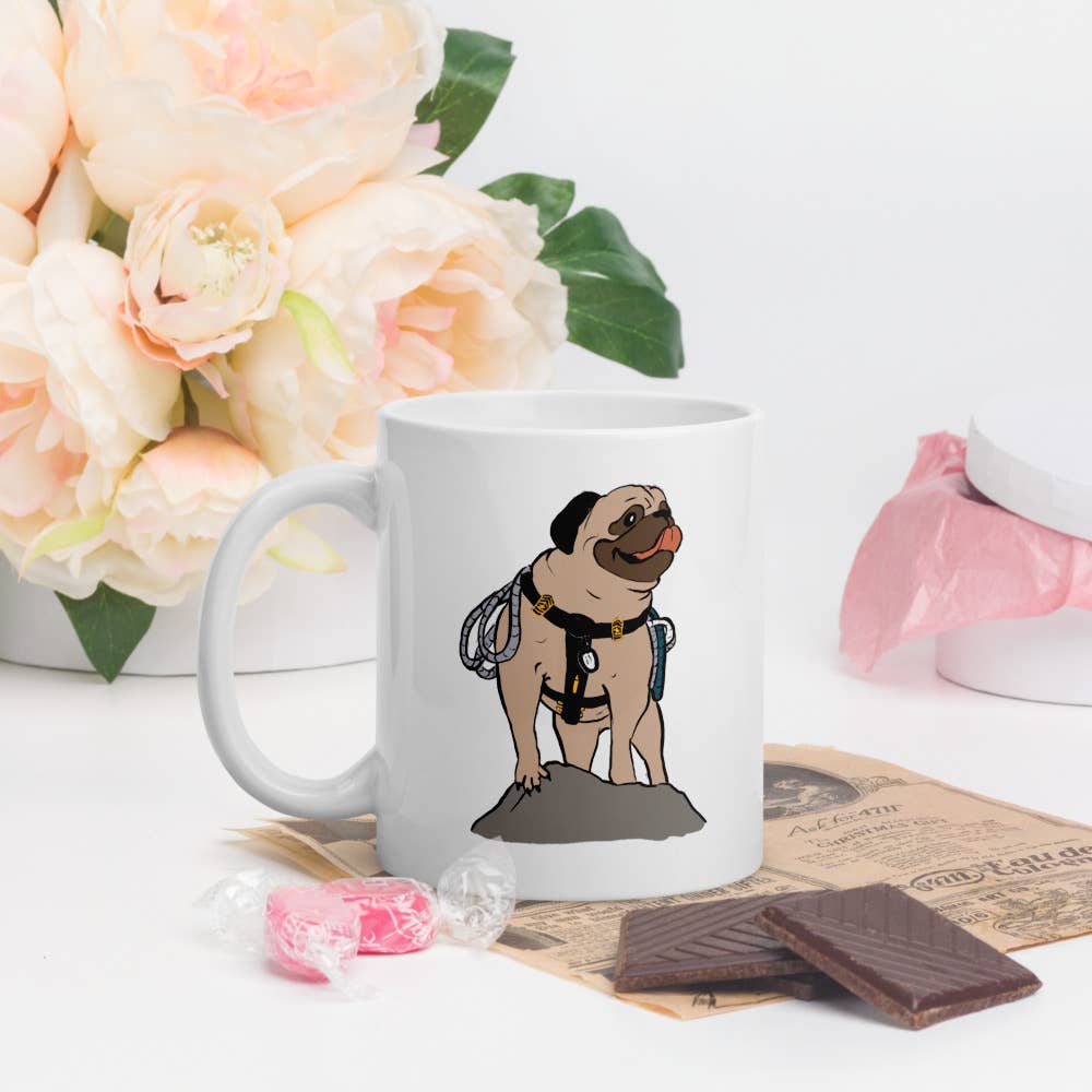 REMOVED BRAND - Wholesale Coffee Mug - Vinny the Pug Caricature #00023