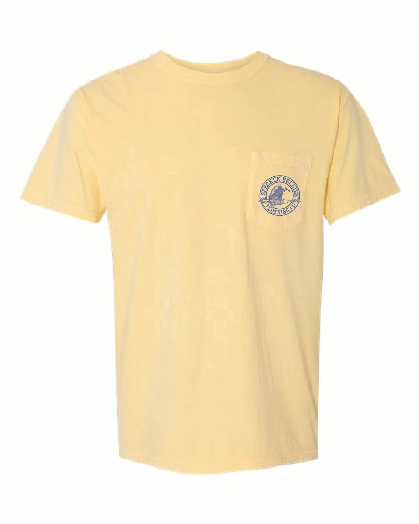 Speckle Bellies Clothing Company - Wholesale Screen Printed T-Shirt - Unisex - Circle Logo Blue3