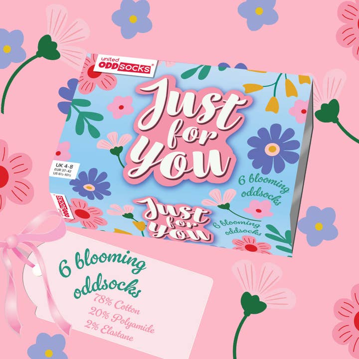 Sock Academy – wholesale Socks – Women's – JUST FOR YOU - 6 Odd Socks Gift Box | United Oddsocks5