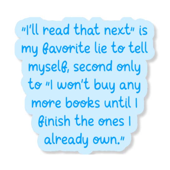 My Favorite Lie 3" Vinyl Sticker for wholesale by La Folie Press