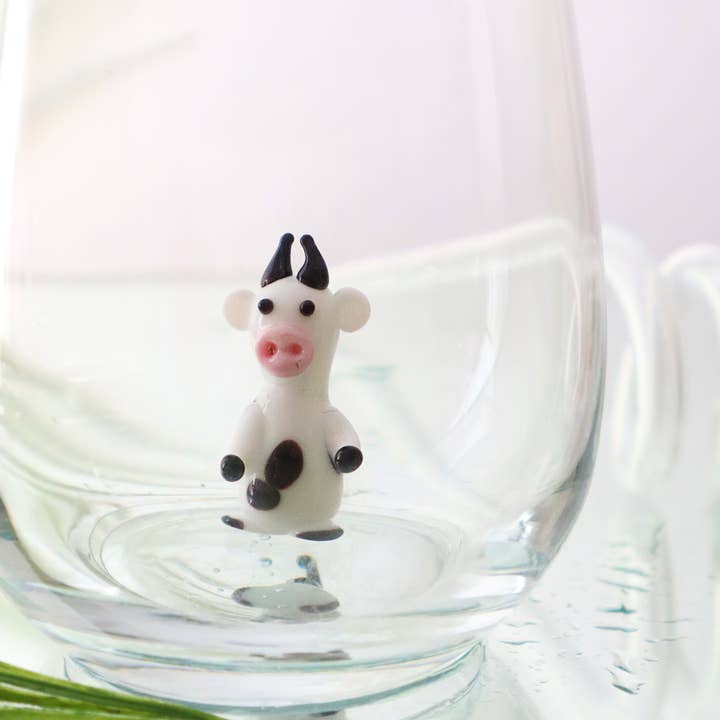 Adamodart - Vendita all'ingrosso Bicchiere/tazza - Occhiali con design a forma di mucca, graziosa tazza a forma di pecora, tazza d'acqua, animale da fattoria
