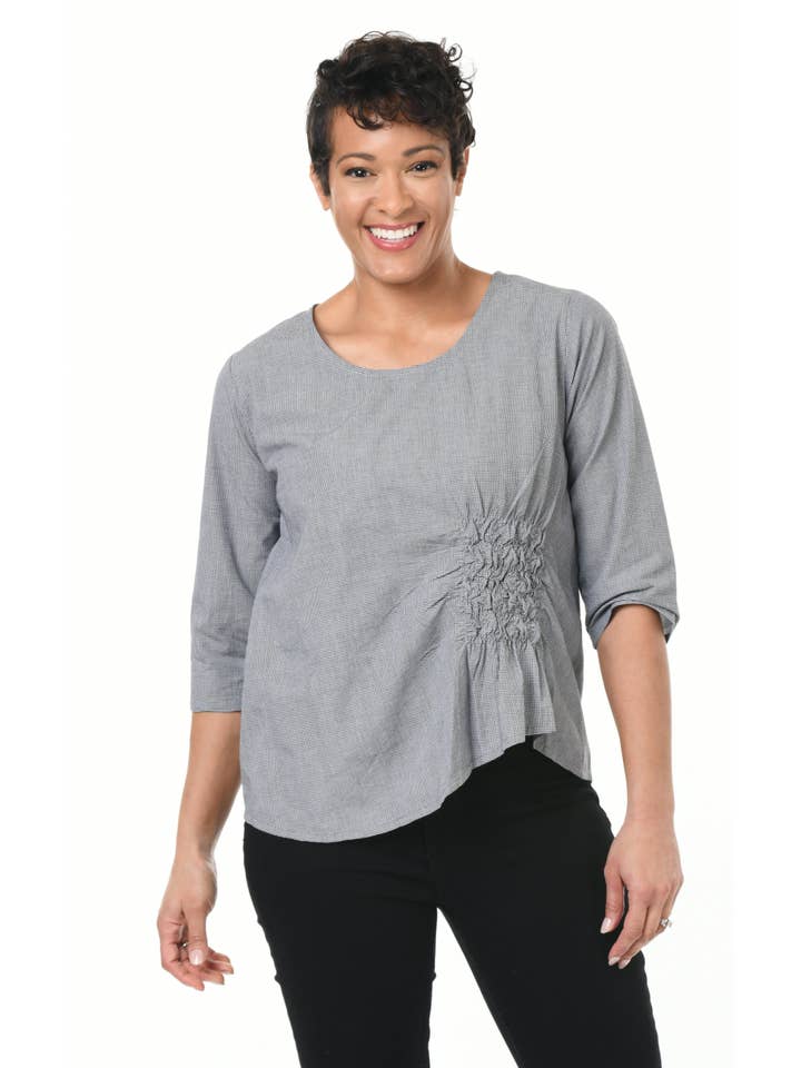 Tulip Clothing – wholesale Blus - Dam – CV365 Olga i Camden Check