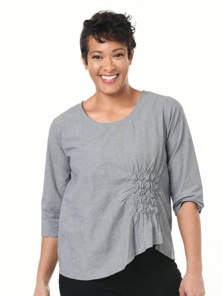 Tulip Clothing - Wholesale Blouse - Women's - CV365 Olga in Camden Check