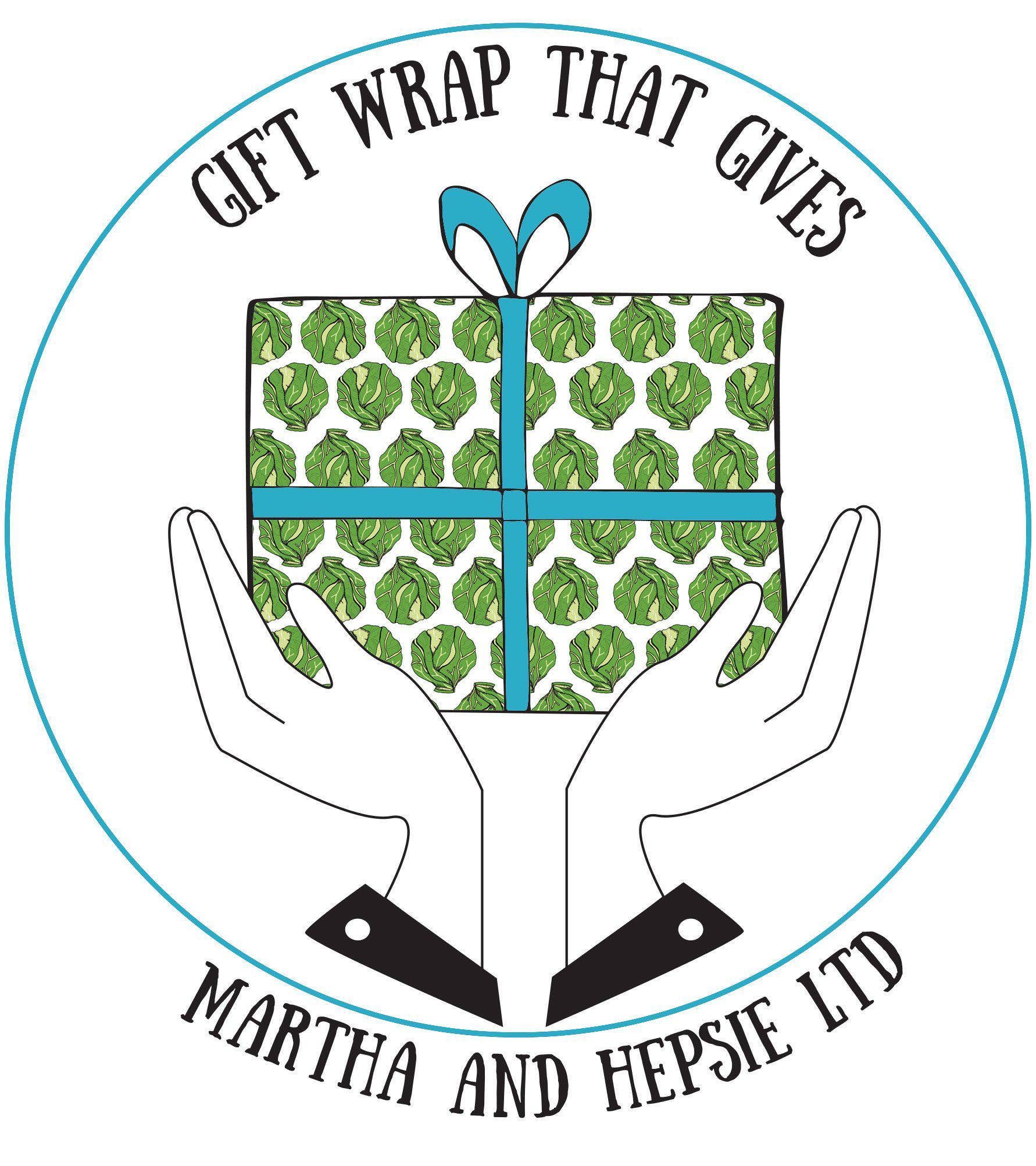 martha and hepsie ltd – papel de embrulho por atacado – Envolvimento de couves de Natal recicláveis - Papel de embrulho de Natal3