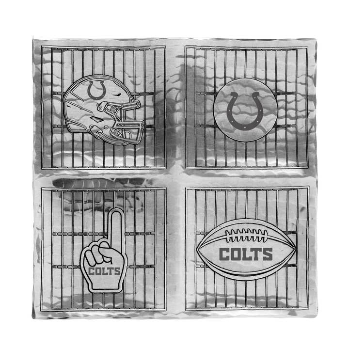 Indianapolis Colts Gameday Quad Serving Tray for wholesale by Wendell August