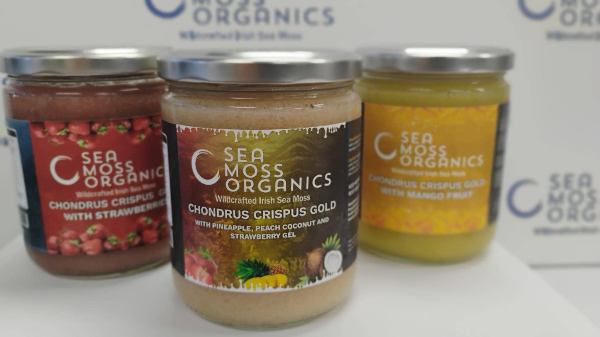 Sea Moss Organics LLC - Wholesale Oral Supplement/Vitamin - Sea Moss Gel – Pineapple, Strawberry, Coconut & Peach 2