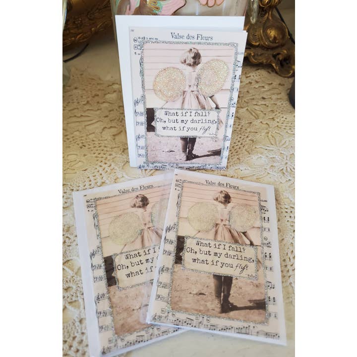 Little Heart Designs - Wholesale Everyday Greeting Card - Mini Greeting Card What If You Fly