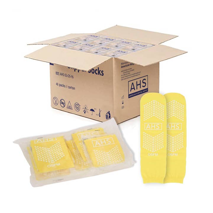 American Hospital Supply – wholesale Socks – Unisex – AHS Hospital Socks with Grippy Anti-Slip Tread40
