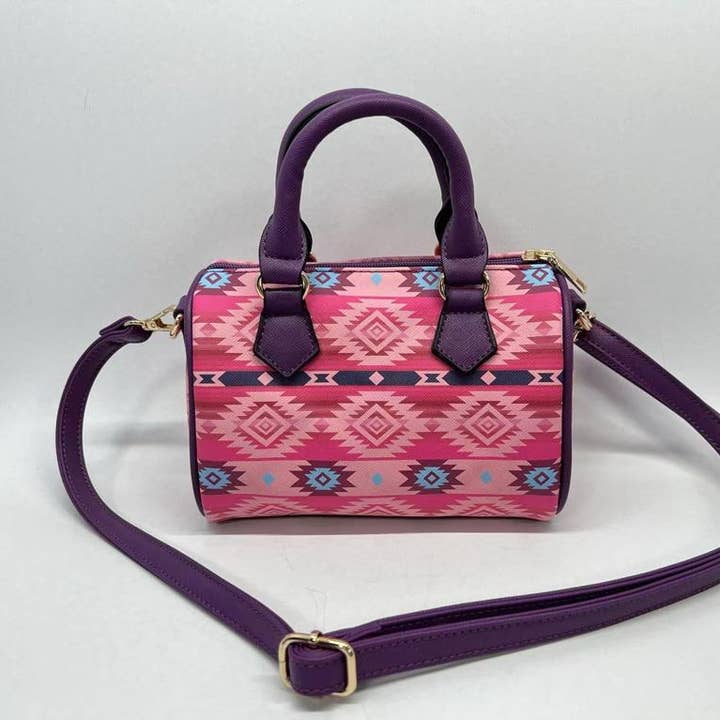 Nativo - Wholesale Crossbody Bag - Women's - PUR-DPNK - Full PU Leather Purse -Bollin ,Dakota Pink0