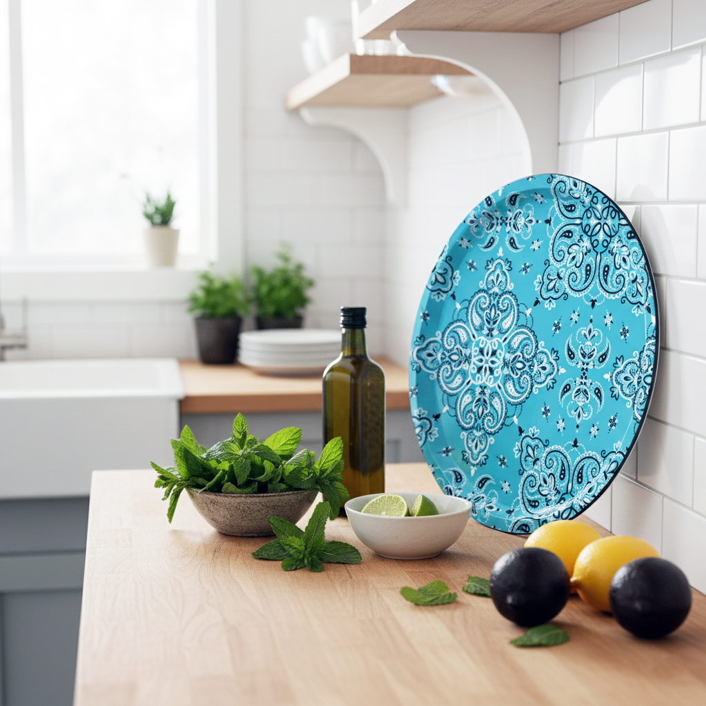 COCO&CO - Wholesale Serving Tray - Azure Bandana Tray1