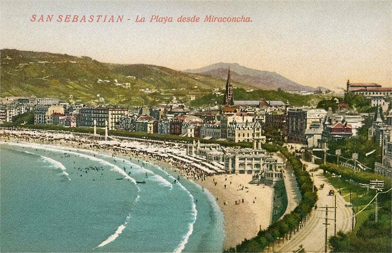 Found Image Press - Wholesale Magnet - Magnet MF-488 Miraconcha Beach, San Sebastian, Spain0